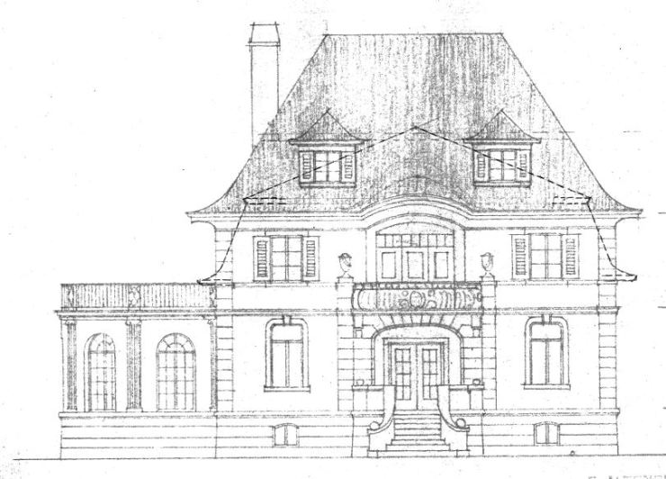 Villa Michel 2. Schritt Südansicht